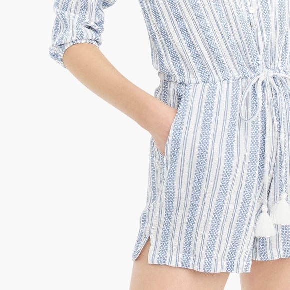 J Crew Textured Romper Short XXS - Picture 3 of 7